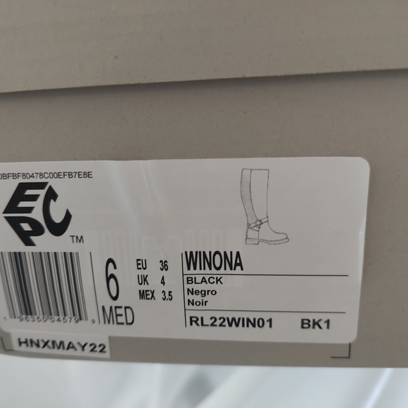 Kenneth Cole Reaction Woman's Tall Winnona Riding Boot Black Sz 6 - Picture 2 of 8